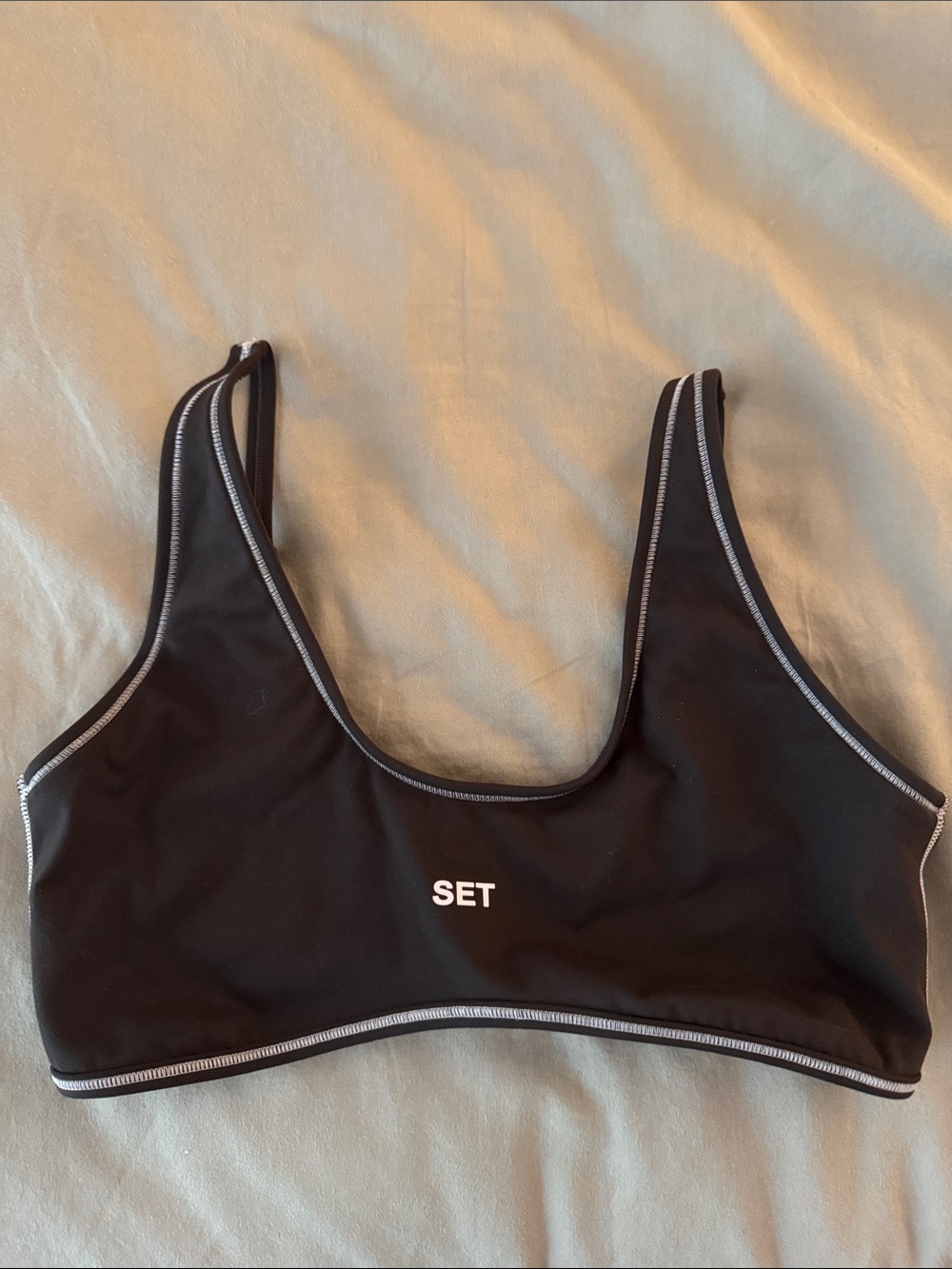 Set Active bra top, brown and pink size medium